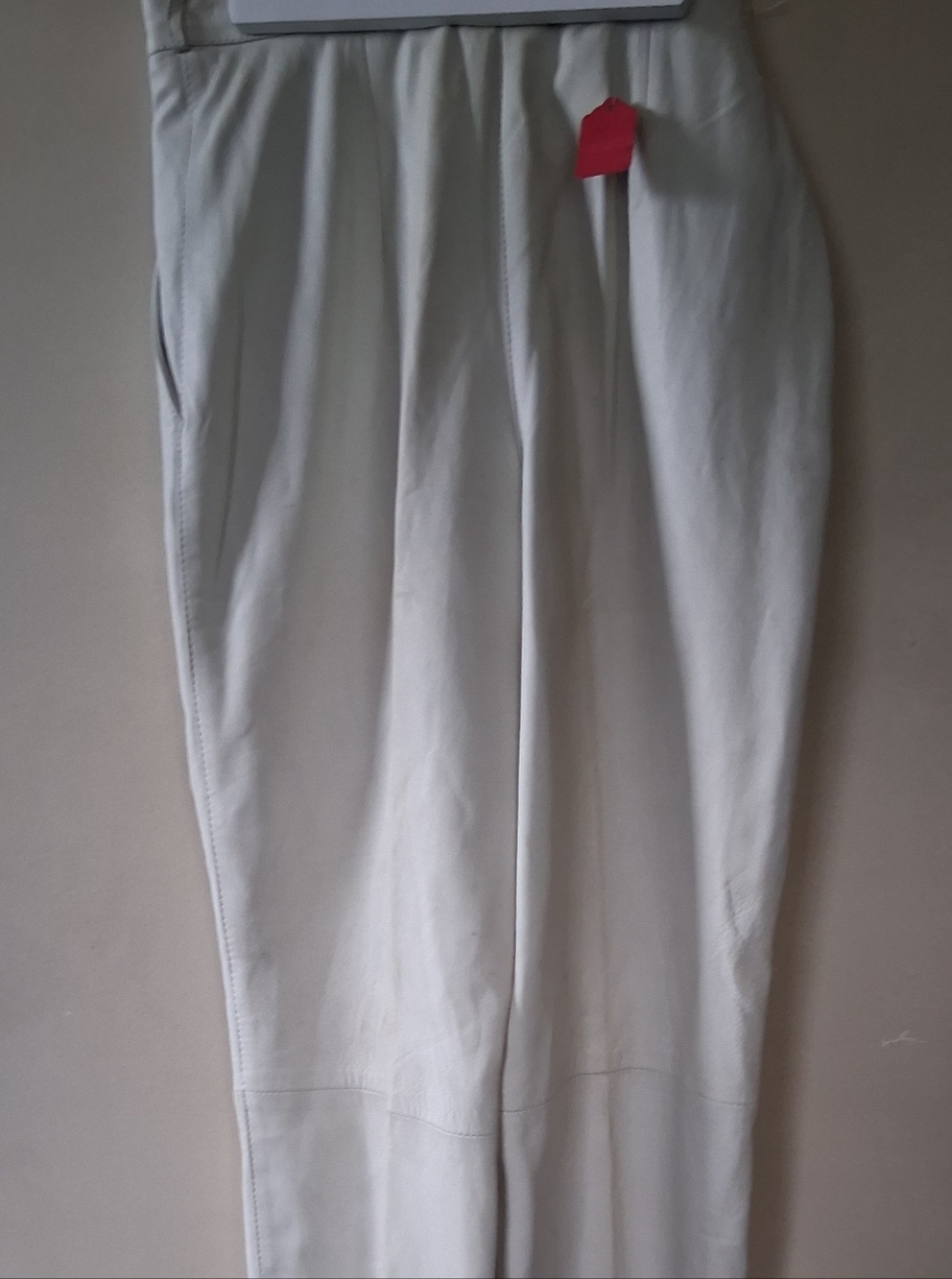 Leather Pants White
